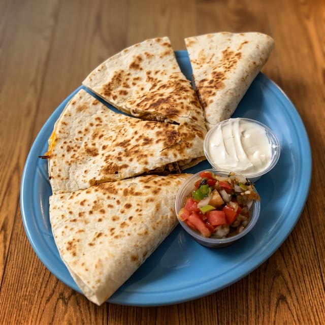 Cheese Quesadilla.