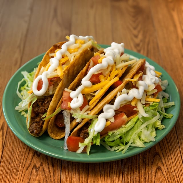 Ground Beef Tacos.