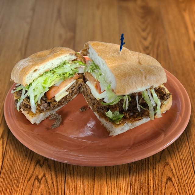 Lunch Torta with Rice and Beans.