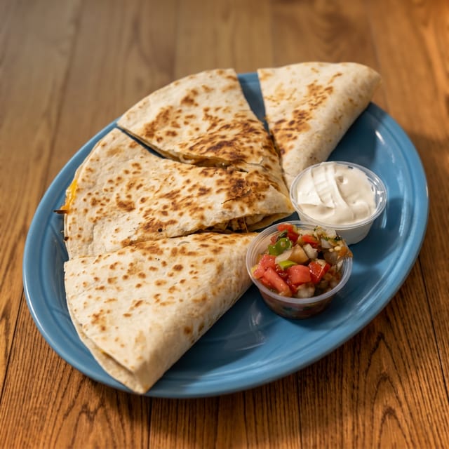 Shrimp & Pico Quesadilla.