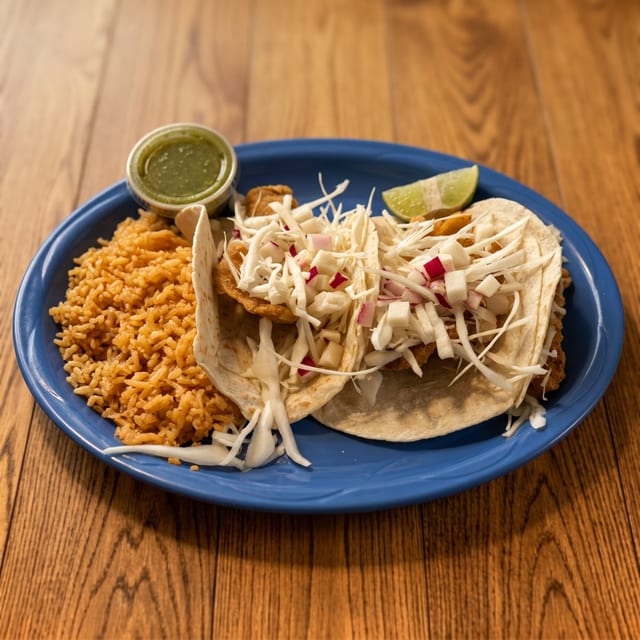 Baja Fish Tacos.