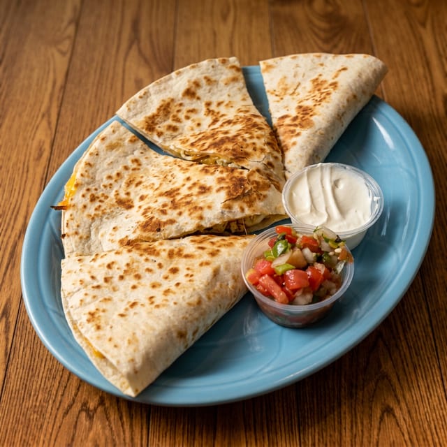 Chicken & Chorizo Quesadilla.