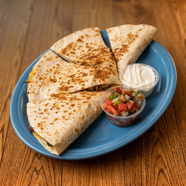 Grilled Veggie & Pico Quesadilla.